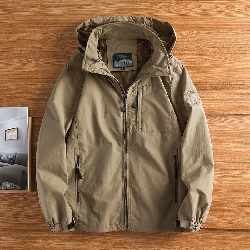 "TrailMaster" Waterproof Hiking Jacket (Khaki XXS) - Jacket | Zavonix