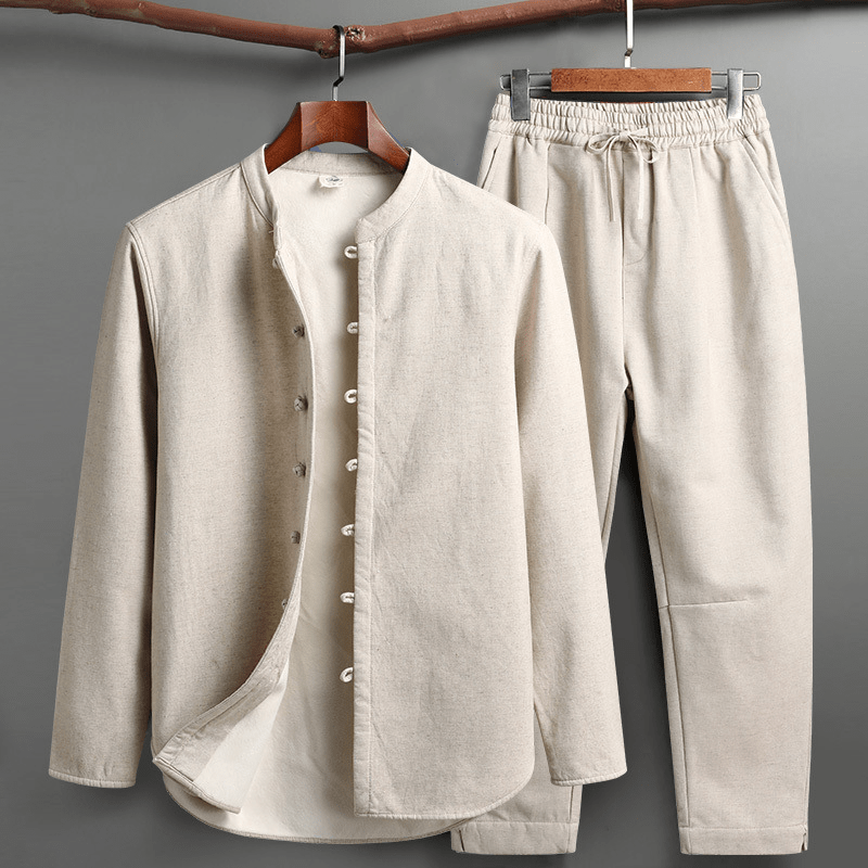 Trelio Linen Set (Beige S) - | Zavonix