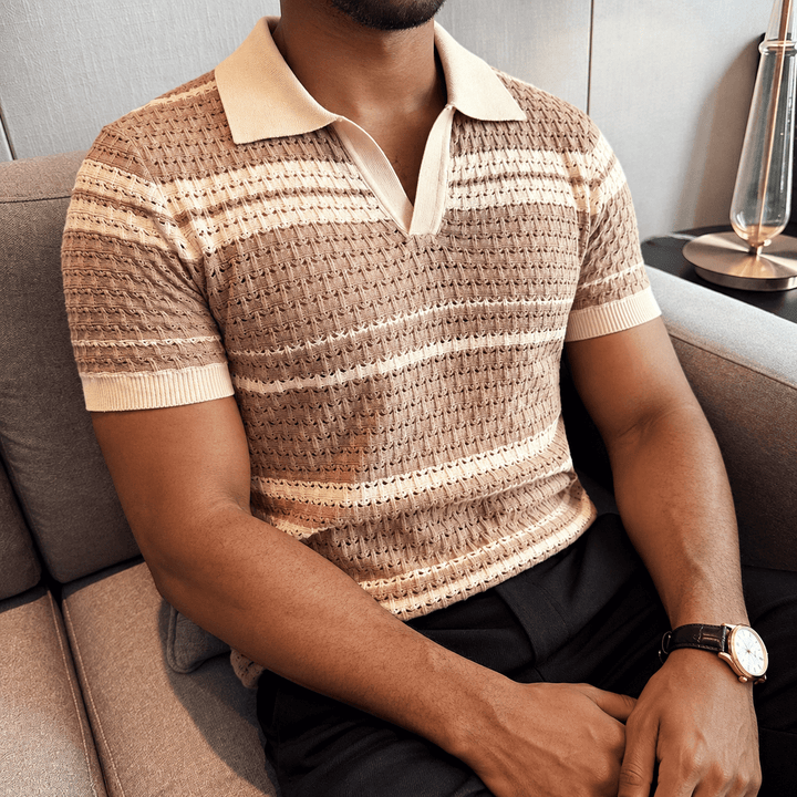 Trenquavel Striped Knit Polo product image 3