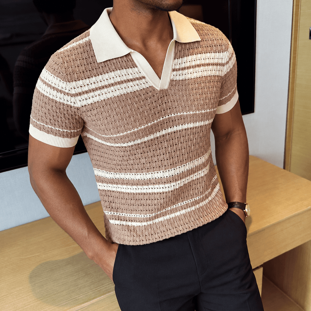Trenquavel Striped Knit Polo product image 6