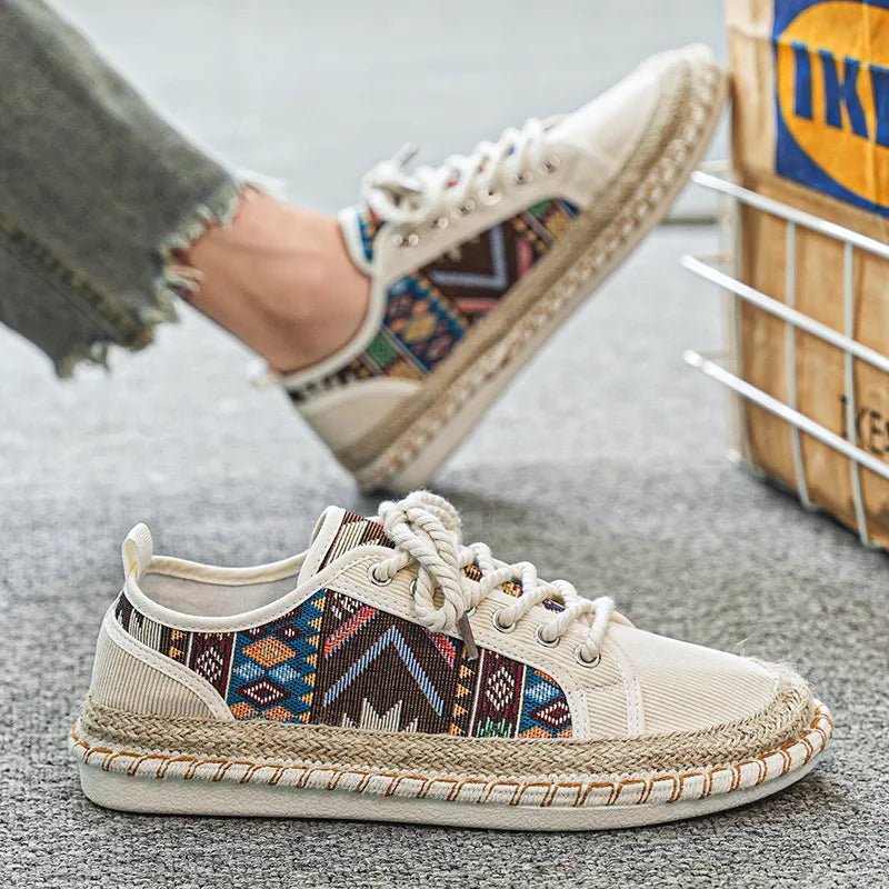 Tribal Breeze Sneakers (Beige US 6 / EU 38) - | Zavonix