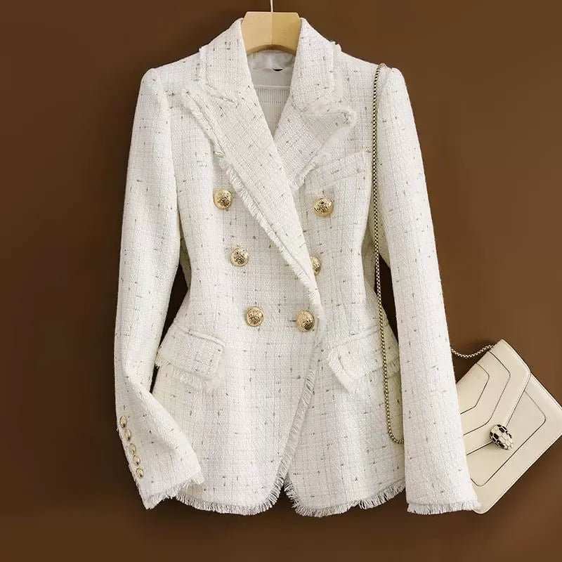 TweedLegacy™ — Own Every Room with Bold Confidence and Timeless Edge (White XS) - | Zavonix