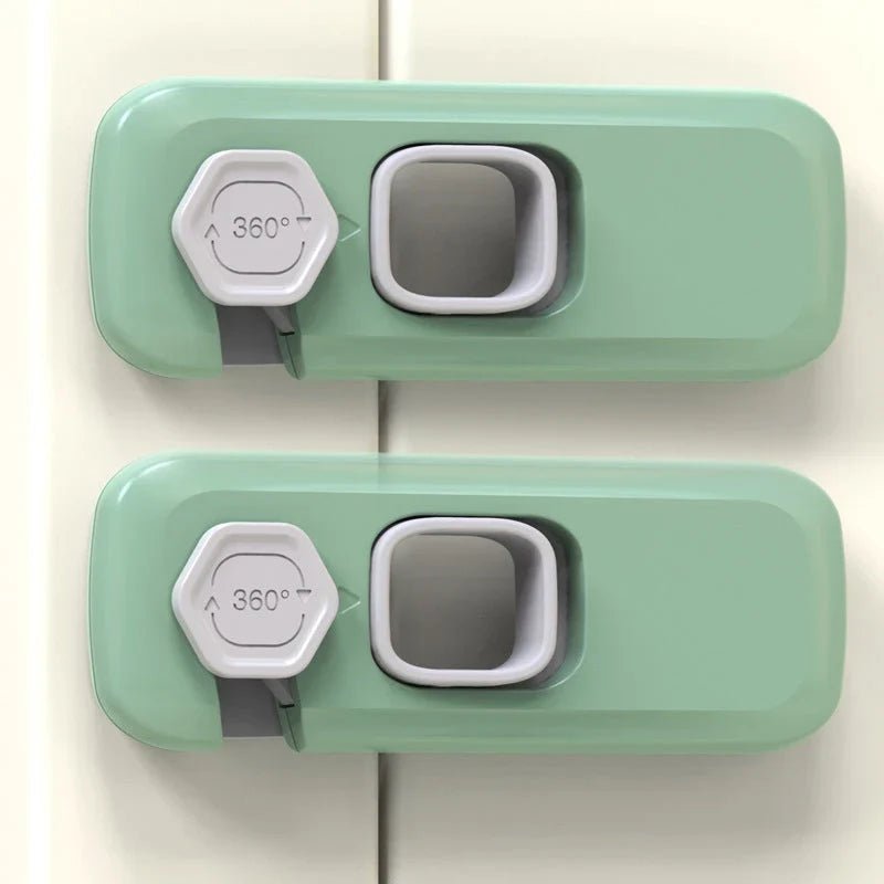 Two Piece Child Safety Locks Cabinet Refrigerator Product Image 01