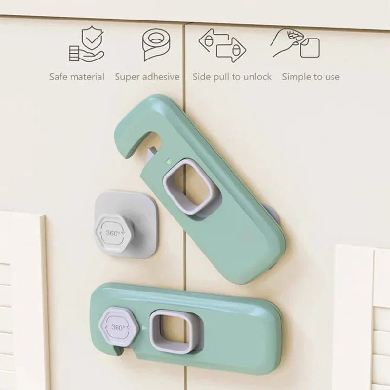 Two Piece Child Safety Locks Cabinet Refrigerator Product Image 04