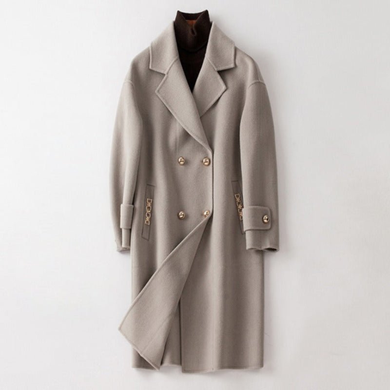 Ultimate Cashmere Coat™ — Command Every Room with Unstoppable Luxury and Power (Pearl Gray XS) - | Zavonix