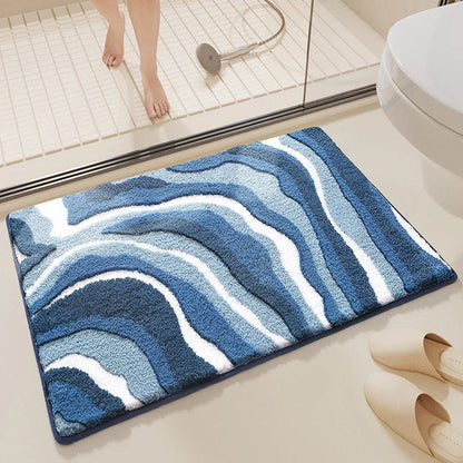 Ultra-Absorbent Microfiber Bath Rug with Non-Slip Backing – Plush Comfort for Bathroom Safety 1