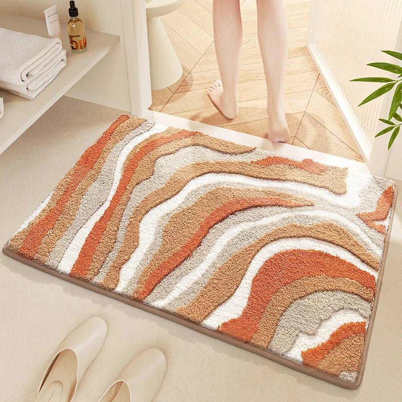 Ultra-Absorbent Microfiber Bath Rug with Non-Slip Backing – Plush Comfort for Bathroom Safety 5