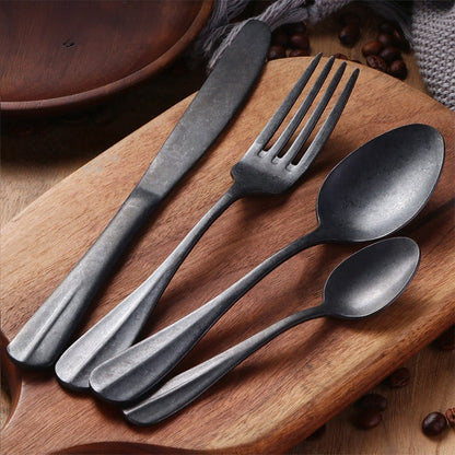 Ultra Matte Silverware Set – Durable 430 Stainless Steel with Grip-Ready Finish 0