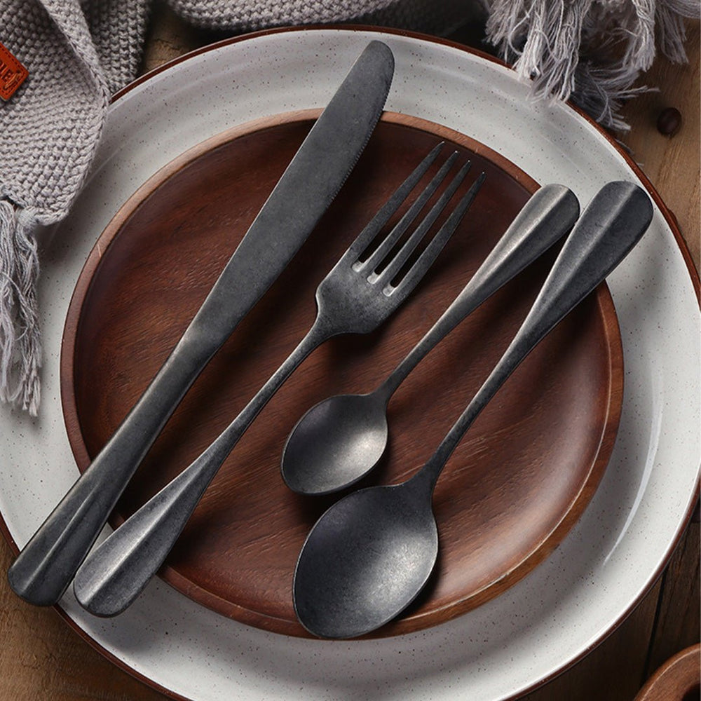 Ultra Matte Silverware Set – Durable 430 Stainless Steel with Grip-Ready Finish 1