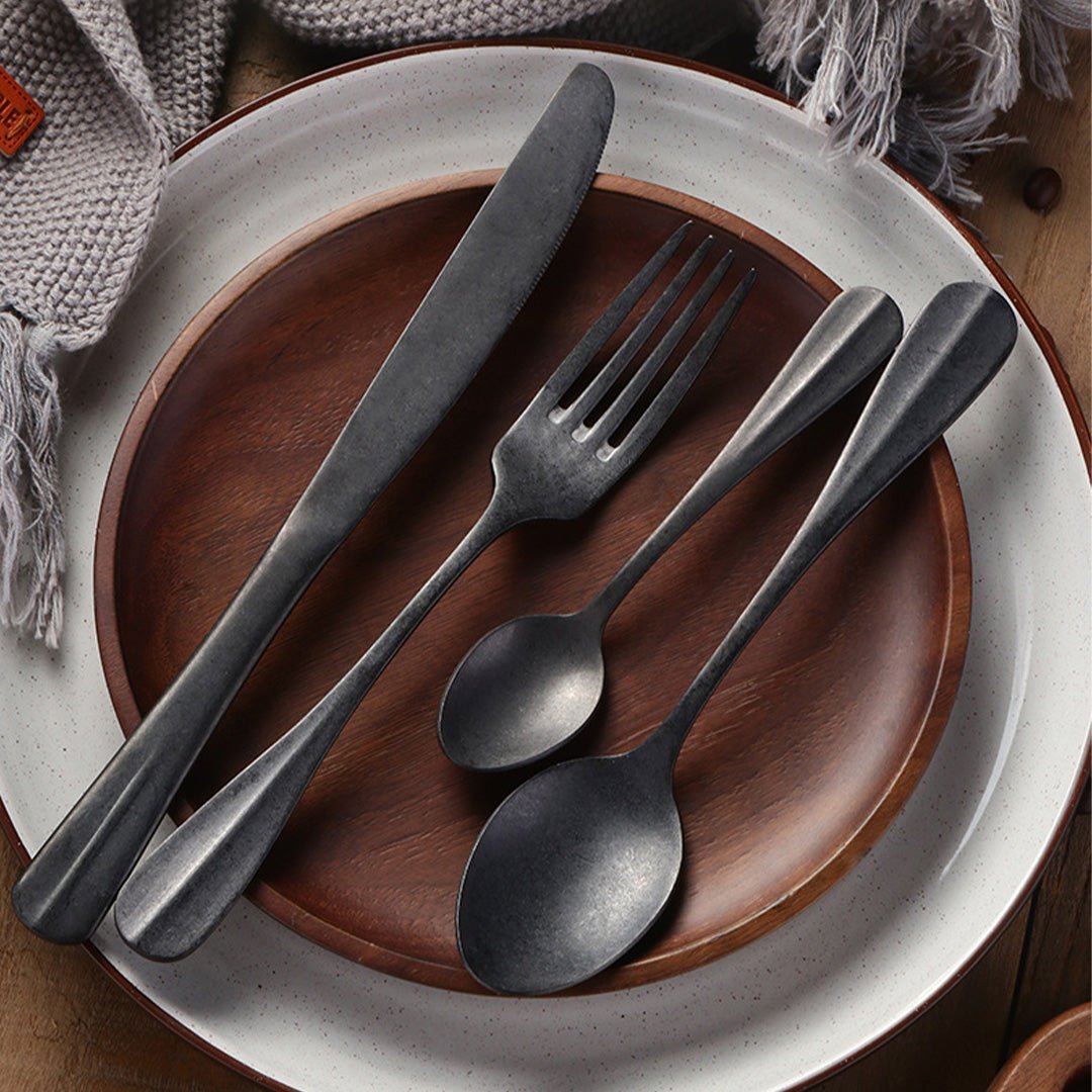 Ultra Matte Silverware Set – Durable 430 Stainless Steel with Grip-Ready Finish 1