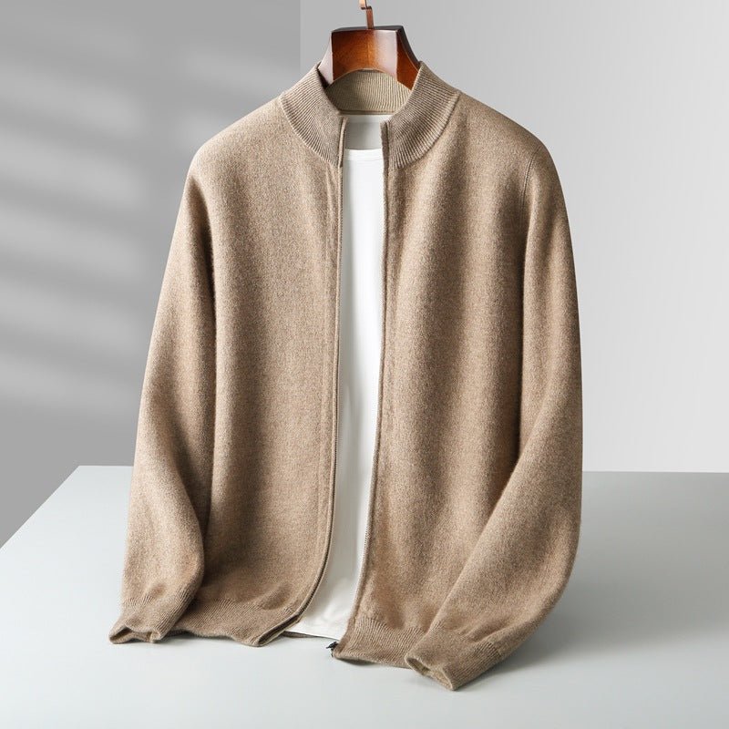 Ultra Zip Sweater ZIP CARDIGAN (Beige S) - | Zavonix