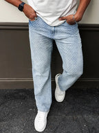 United States Embroidered Trousers (White Blue XS) - | Zavonix