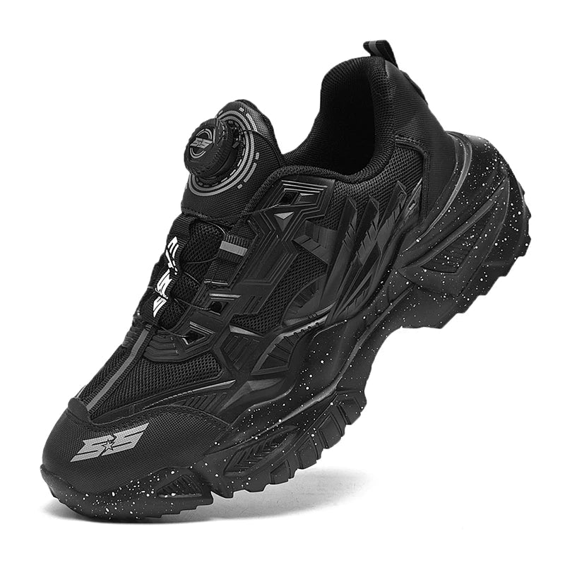 Unisex Running Shoes for Daily Jogging | Lightweight, Breathable Air Mesh, Buckle Strap, Durable Rubber Sole, Stability Support (Black 47) - | Zavonix