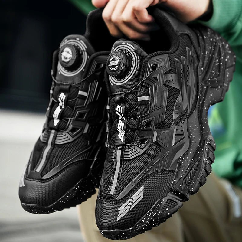 Unisex Running Shoes for Daily Jogging | Lightweight, Breathable Air Mesh, Buckle Strap, Durable Rubber Sole, Stability Support (Black 47) - | Zavonix