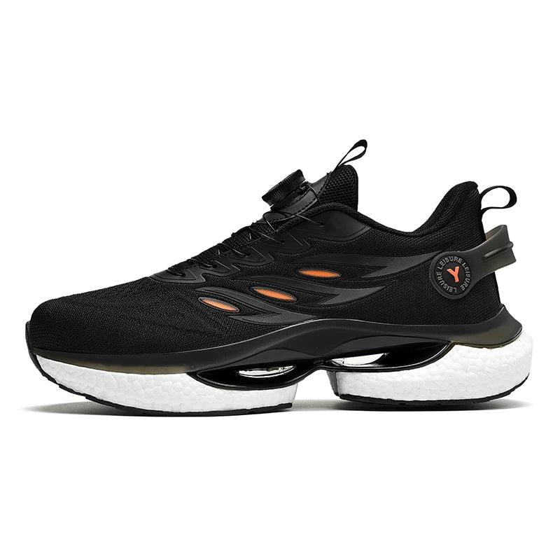 Unisex Running Shoes for Daily Jogging | Lightweight, Breathable Air Mesh, Buckle Strap, Durable Rubber Sole, Stability Support (Beige 47) - | Zavonix