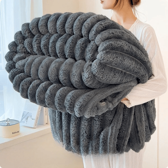 Unstoppable Warmth™ — Sink Into Silky Comfort That Defies the Cold Every Time (Gray 27.56 x 39.37 inches(70*100cm)) - | Zavonix