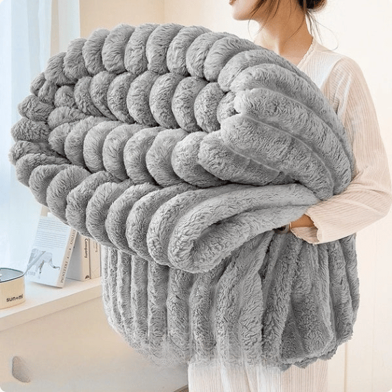 Unstoppable Warmth™ — Sink Into Silky Comfort That Defies the Cold Every Time (Light Gray 27.56 x 39.37 inches(70*100cm)) - | Zavonix