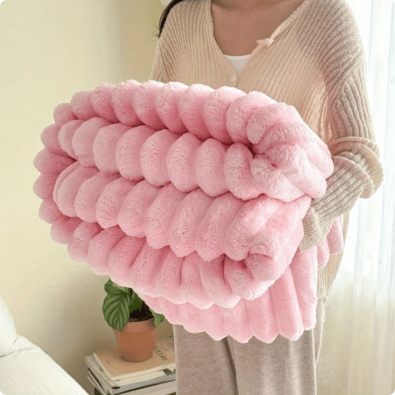 Unstoppable Warmth™ — Sink Into Silky Comfort That Defies the Cold Every Time (Pink 27.56 x 39.37 inches(70*100cm)) - | Zavonix
