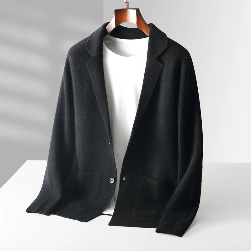 Valenro — Soft Cashmere Merino Wool Cardigan for All Occasions (Black S) - | Zavonix