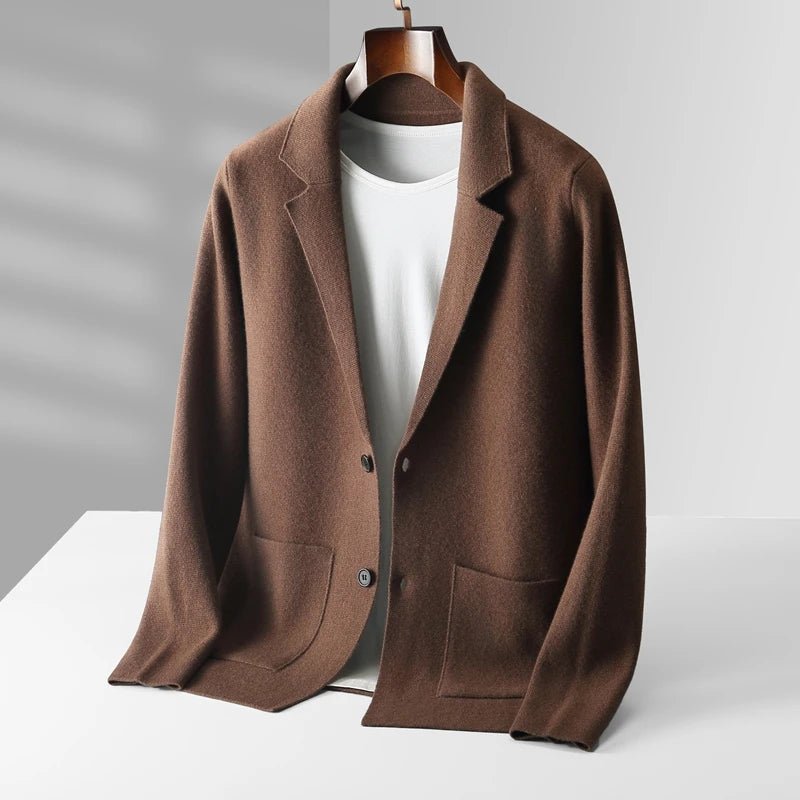 Valenro — Soft Cashmere Merino Wool Cardigan for All Occasions (Brown S) - | Zavonix