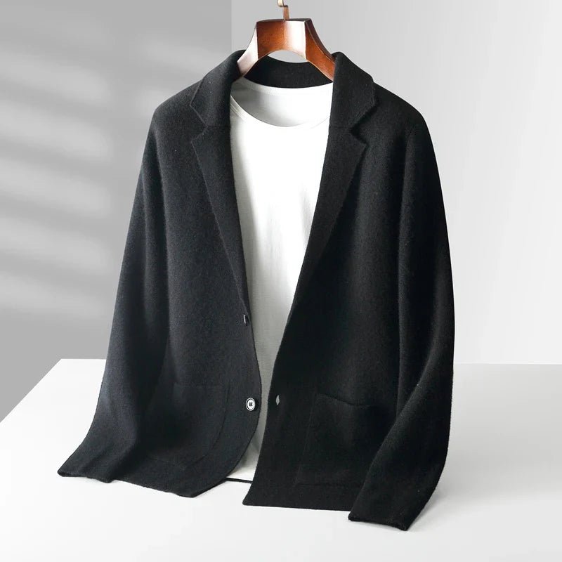 Valenro — Soft Cashmere Merino Wool Cardigan for All Occasions (Black S) - | Zavonix