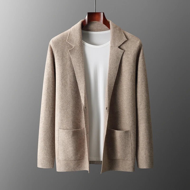 Valenro — Soft Cashmere Merino Wool Cardigan for All Occasions (Beige S) - | Zavonix