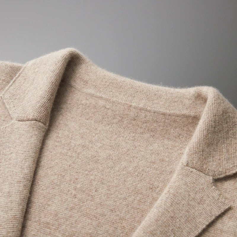 Valenro — Soft Cashmere Merino Wool Cardigan for All Occasions (Beige S) - | Zavonix