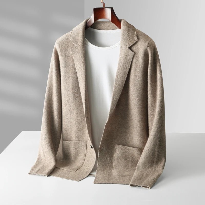 Valenro — Soft Cashmere Merino Wool Cardigan for All Occasions (Beige S) - | Zavonix