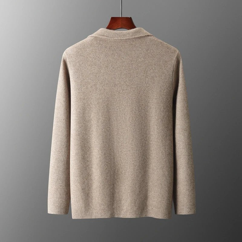 Valenro — Soft Cashmere Merino Wool Cardigan for All Occasions (Beige S) - | Zavonix
