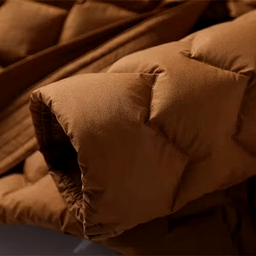 Valenzia Quilted Jacket (Brown XS) - | Zavonix