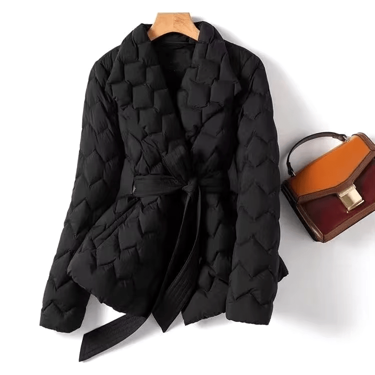 Valenzia Quilted Jacket (Brown XS) - | Zavonix