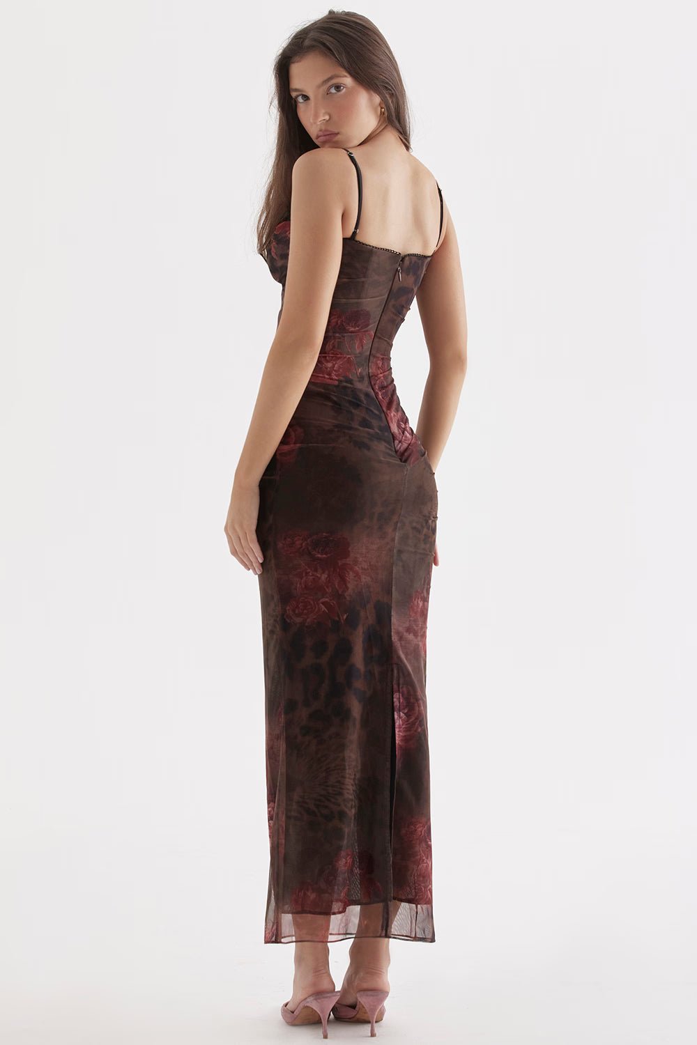 Valeria Floral Mesh Midi Dress product image 4