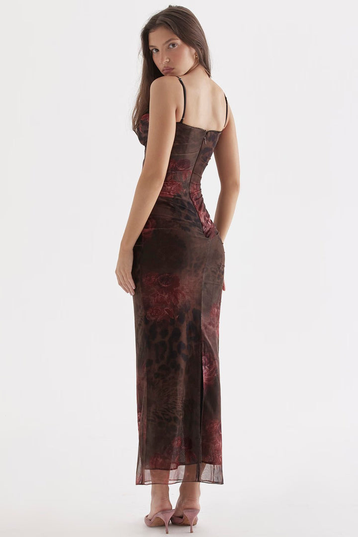 Valeria Floral Mesh Midi Dress product image 4