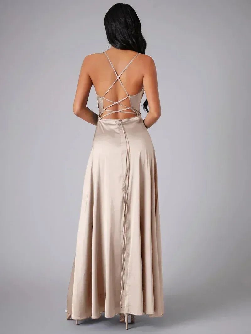 Valeria Satin Maxi Dress product image 4