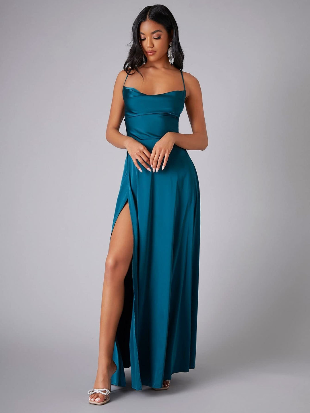 Valeria Satin Maxi Dress product image 7