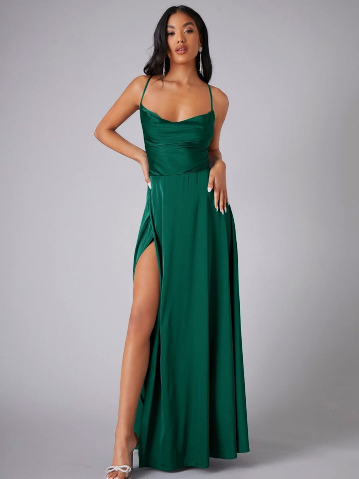 Valeria Satin Maxi Dress product image 9