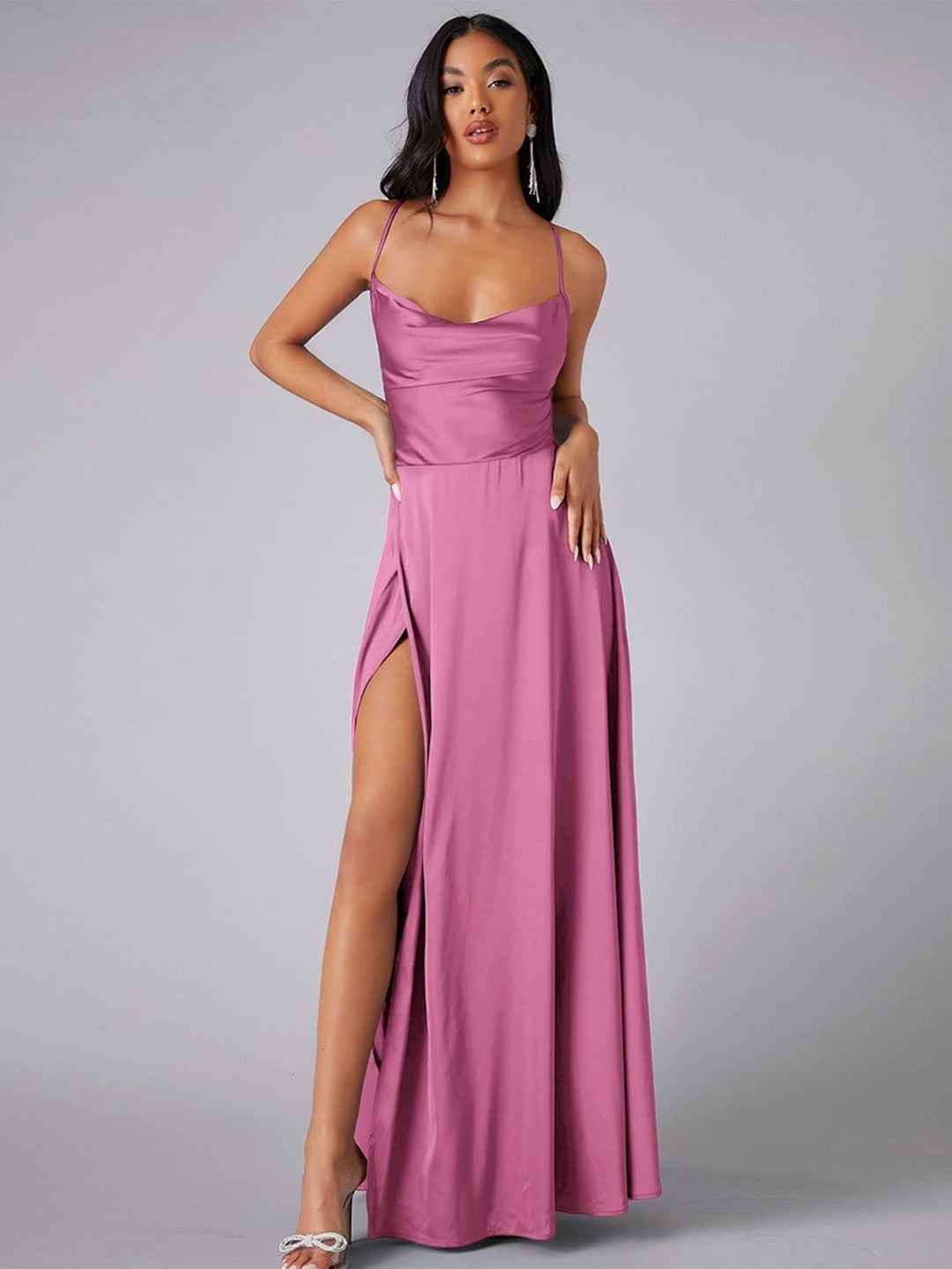 Valeria Satin Maxi Dress product image 11