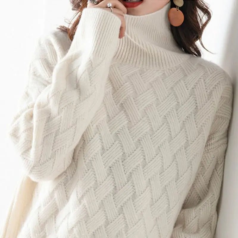 "Valerio Rinaldi" Knitted Sweater (White S) - | Zavonix