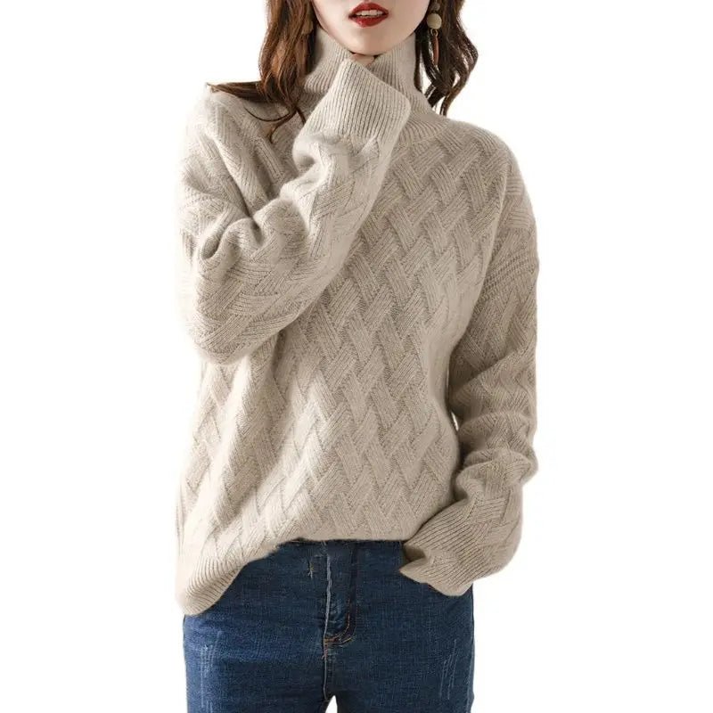 "Valerio Rinaldi" Knitted Sweater (White S) - | Zavonix