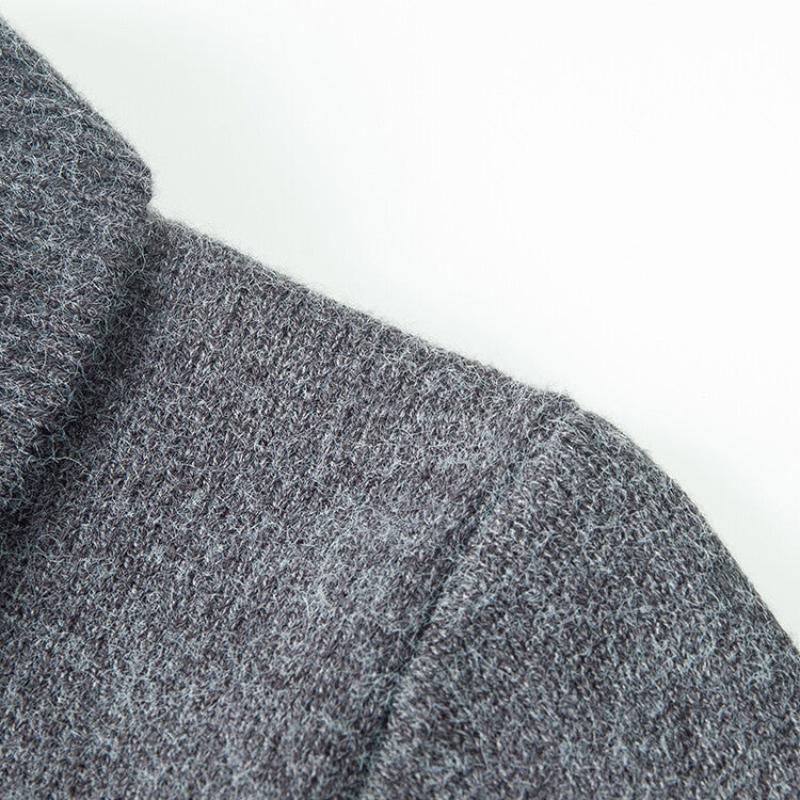 Valero Wool Cardigan — Soft Warm Layering Sweater for Cool Weather (Gray S) - | Zavonix