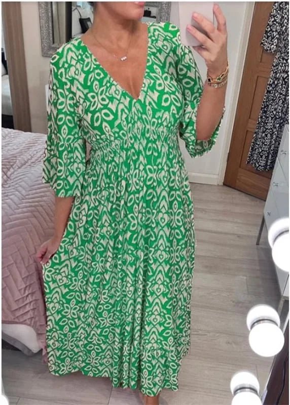Valora Floral Loose Fit Maxi Dress Product Image 06