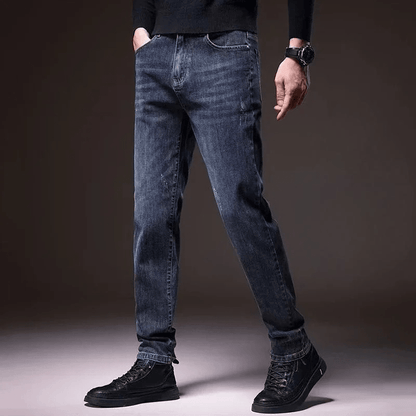 Varek Jeans — Men’s Roomy Fit Denim with Tapered Ankle Design - Zavonix