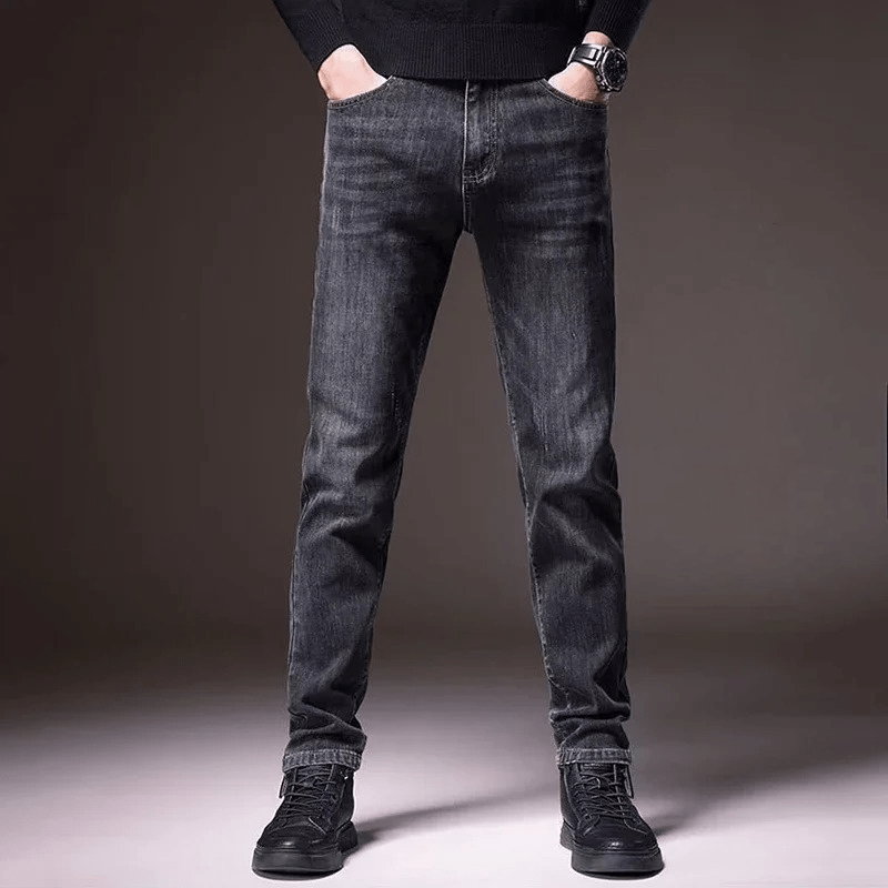 Varek Jeans — Men’s Roomy Fit Denim with Tapered Ankle Design - Zavonix