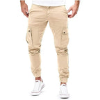 Varek Cargo Pants — Soft Cotton Blend Streetwear with Flexible Fit (Beige S) - | Zavonix