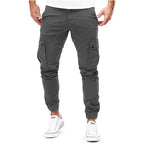 Varek Cargo Pants — Soft Cotton Blend Streetwear with Flexible Fit (Gray S) - | Zavonix