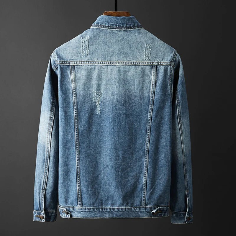 Varlen Denim Jacket — Classic Faded Denim with Tailored Fit (XS ) - | Zavonix
