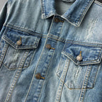 Varlen Denim Jacket — Classic Faded Denim with Tailored Fit (XS ) - | Zavonix