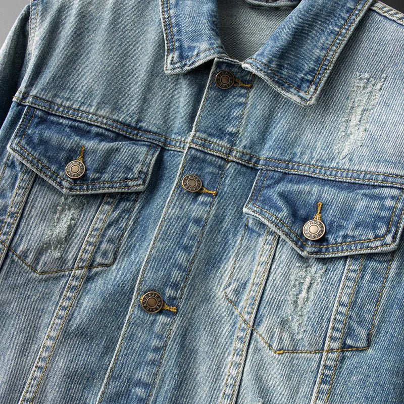 Varlen Denim Jacket — Classic Faded Denim with Tailored Fit (XS ) - | Zavonix