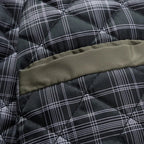 Varro — Premium Cotton Trench Coat with Plaid Lining and Utility Pockets (Black XS) - | Zavonix