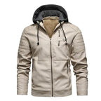 Vegan Edge Leather Jacket (Burgundy S) - Jacket | Zavonix